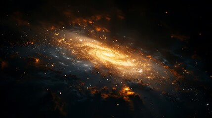 Wall Mural - A high-definition wallpaper of the Milky Way galaxy, with bright stars and nebulae against a black backdrop