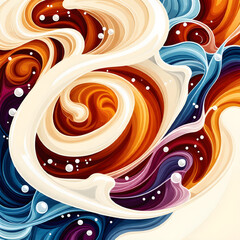 Poster - 
curve illustration background