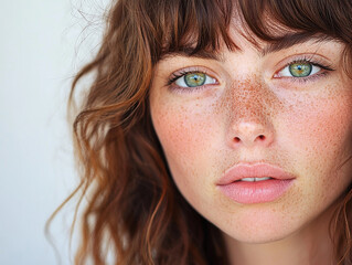 Wall Mural - close up portrait of a woman	