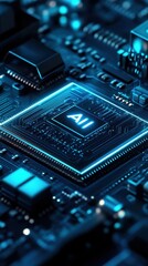 Poster - AI Processor Chip Circuit Board Technology