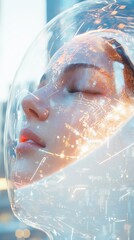 Poster - Innovative artificial intelligence applications revolutionizing technology urban environment stock photo futuristic viewpoint conceptual imagery