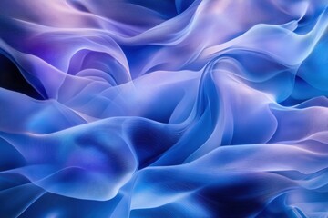 Poster - Soft flowing fabric colors create a calm and serene atmosphere in a digital art composition