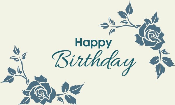 birthday vector banner. happy birthday greeting card. birthday celebration greeting design.

