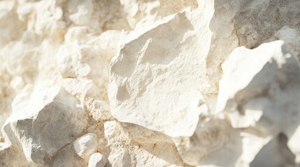 Poster - cream colored soft grunge stone texture with natural rough surface ideal for backgrounds and texture