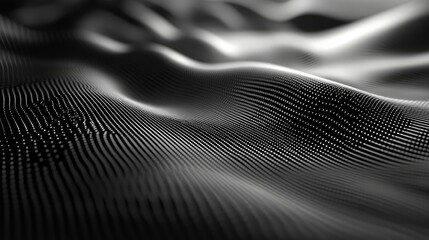 Poster - futuristic soft noise sound waves with gentle vibration background in high tech aesthetic design