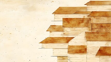 Poster - Architectural abstraction urban environment digital art contemporary style aesthetic perspective