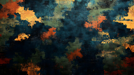 Poster - Abstract textured background with vibrant colors and patterns.