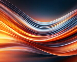 Poster - Vibrant Flowing Abstract Design with Bold Colors and Smooth Gradients for Backgrounds