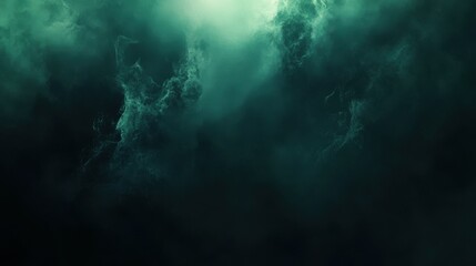 fog Moody dark green background with deep shadows, providing a rich, atmospheric space for text or minimal elements.