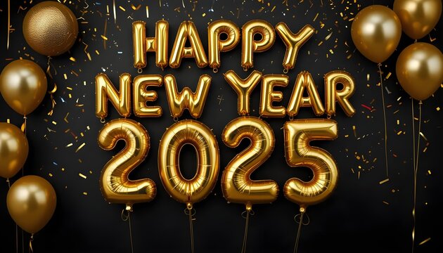 Happy New Year 2025 background