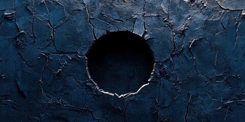 Poster - Large hole in a wall