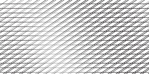 Wall Mural - black checkered geometric pattern on a white background. no joints in one direction.