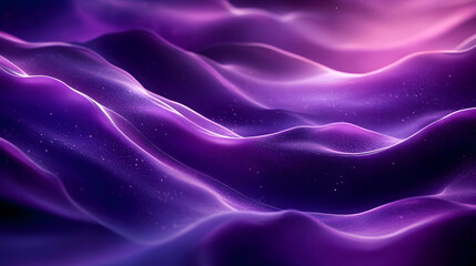 Poster - Abstract waves of purple and pink create a serene, flowing visual experience.