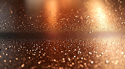 Poster - A close-up of a shimmering surface with light reflections and sparkling particles.