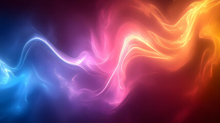 Wall Mural - Abstract Background - Colorful Flowing Light Trails