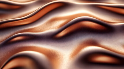 Poster - A close-up of flowing, textured fabric with a metallic sheen, creating a dynamic visual effect.