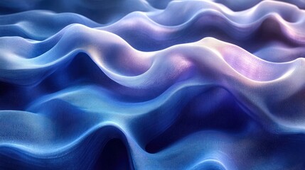 Poster - Gradient dynamic blue design concept with transparency effects and a futuristic artistic style