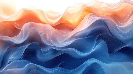 Gradient dynamic blue design concept with transparency effects and a futuristic artistic style