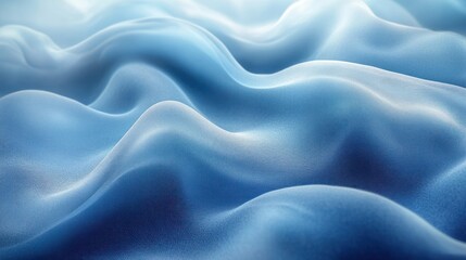 Poster - Organic dynamic blue background blending natural curves with soft gradients for a calm yet modern design
