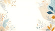 © ChaokuayOfficial - Minimalist floral wreath with soft colors and delicate botanical elements