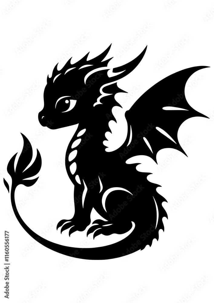 Baby Dragon Svg Bundle Cute Baby Dragon Clipart Dragon Vector – t3mu
