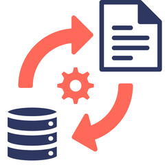 Sticker - Data Transformation Icon