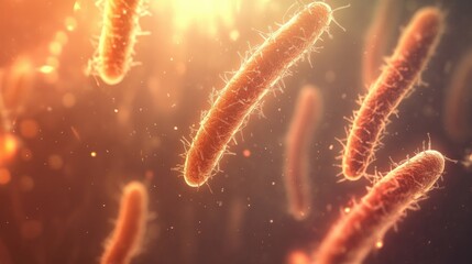 Poster - 3D illustration of prophase chromosomes and spindle fibers in action during cell division, depicting the stages of mitosis.