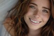 © Anjali - Beautiful smiling woman portrait on white background