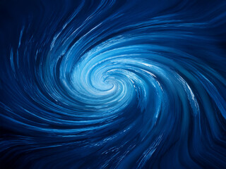Aufkleber - A mesmerizing swirling vortex of deep blues and bright whites creates an ethereal, hypnotic effect.  The abstract image evokes feelings of depth, movement, and mystery.