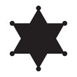 © Oliver Vandenberg - Sheriff star silhouette deign vector illustration.