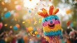 © meta - Joyful Pi?ata Celebration: A Burst of Color and Festive Cheer