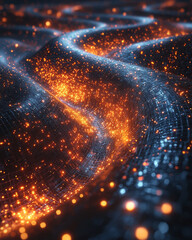 Aufkleber - A conceptual image of quantum computing,