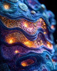 Poster - A cross-section of the human skin showing layers in detail,