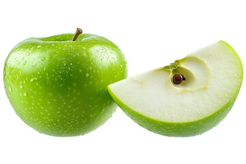 green apple isolated on white