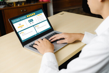 Poster - customer experience and review analysis by modish computer software for corporate business