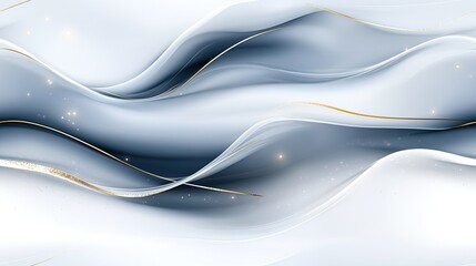 Poster - Beautiful abstract blue and white marble background featuring gold accents creates an elegant atmosphere for Blue Sunset Studio.