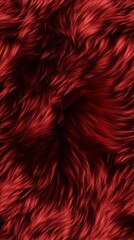 Wall Mural - rich red seamless fur pattern perfect for textile and design applications