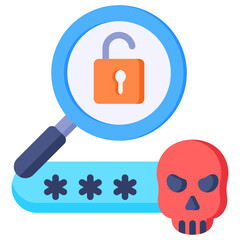 Canvas Print - Password Cracking Icon