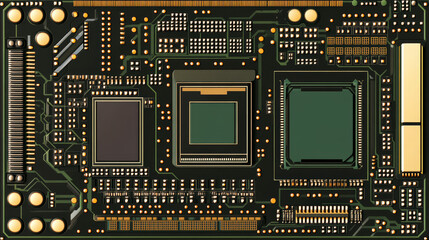 Aufkleber - Computer heart with motherboard elements for technology concept design. Jpeg version also available in gallery