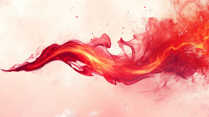 Poster - set of red fire flames for warning symbols, such logo. jpeg version also available in gallery