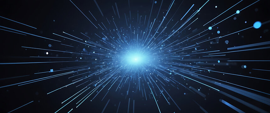 abstract technology particles mesh background. ai