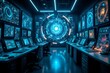 © alivealivea - A futuristic quantum lab with advanced computing equipment