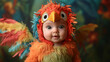 © Flux Imagery - Niño disfrazado de ave en carnaval