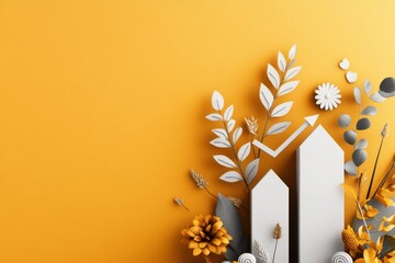 Aufkleber - A minimalist graphic of a progress bar gradually filling, with a small upward arrow symbolizing growth