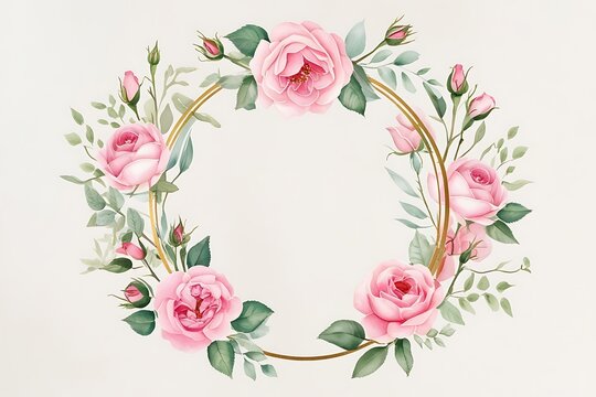 Hand painted watercolor flower background
