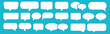 © Designflowbd - Speech bubble collection. Set of speech bubble. Speech bubble comic symbol. Blank white speech bubbles.