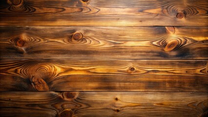 Poster - Rustic Wooden Planks Displaying the Natural Beauty of Grain and Knots