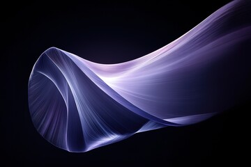 Wall Mural - Abstract purple and blue flowing wave.  Elegant, dynamic design element for background or overlay.