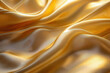 © whitestorm - Golden Silk Fabric with Elegant Folds