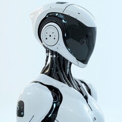 Poster - Futuristic humanoid robot with sleek design and advanced technology features